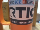 Rtic 20oz Travel Mug Tumbler W  Handle Salmon  Nib  Get A Grip 