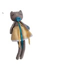 Handmade Crochet Owl  Knitted Dress   13 Inches Tall
