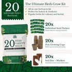 20 Herb Seeds Variety Pack Complete Grow Kit Culinary Herbs Indoor Outdoors Seed