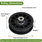 2pk Idler Pulley 532194327 280-6630 Fits Craftsman  Poulan  Husqvarna Mower