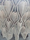 Vintage 54    Round Handmade Cream Crochet Cotton Pineapple Pattern Table Cloth