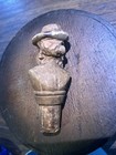 Hand Carved Brown Wooden German Man Bottle Stopper Cork