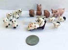 14 Vtg Hagen Renaker Miniature Nativity Lamb Tiny Pig Nursery Rhymes Wolf In Bed