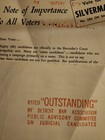 Silverman Assistant Prosecutor Campaign Flyer