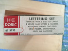 K e Keuffel   Esser Doric Lettering Set No  61 3135 Vintage