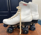 Vtg Stock Women   s Roller Star Roller Derby Skates Size 8 Model U960 White W  Box