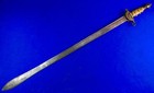 Rare Antique 18c British English Scottish Large Heavy Broad Sword Saber