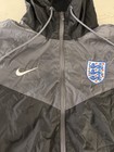 Nike Dri-fit England National Team Strike Hooded Soccer Jacket Men M Gray