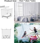 Canopy Bed Curtains 4 Corners Mosquito Net Mosquiteros Para Camas Bed Canopies
