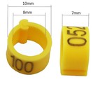 100pcs Leg Bands Plastic Chicken Pheasant Poultry Duck Bird Leg Rings Id Tags