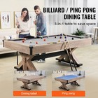7ft 3-in-1 Multi Game Pool billiards Table  Ping Pong  Table Tennis Or Dining