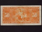 Canada p-63c  50 Dollars  1937   King George Vi   Vf  