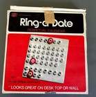 Vintage 1972 Chadwick 7  Ring A Date Perpetual Calendar Orig Box   Free Shipping