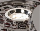Communion Tray Center Bread Plate Silver Finish Catholic Utensils Serving Trays