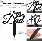 Dad Memorial Stakes Grave Cemetery Decorations Metal Grave Markers Plaque Sympat