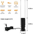 Clear Tv Premium Hdtv Antenna Digital Indoor Antenna Free 4k Hd Tv Channels New