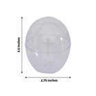 12 Clear 4 Oz Mini Egg Shaped Plastic Dessert Cups Party Events Home Decorations