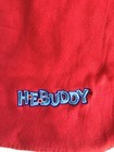 Heb Buddy Kids Winter Fleece Scarf Red W Blue Embroidered  Texas Grocery Store