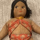 Vintage 1950s Hawaiian Hula Girl Souvenir Cloth Doll 13   