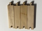 Vintage Brio Wooden Train 4 Pieces Of 7 Inch Straight Track