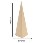 Paper Mache Triangle Craft Cones Bulk Set-7 X 3 Inches Open Bottom  300 Pieces 