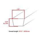 1 2  X 101 5  Deck Belt For Husqvarna Yta24v48 Yta22v46 Yth23v42 Yth18542