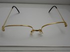 Cartier Must Eyeglasses Half Rim Frame 55 18 140 18k Gold Filled Sunglasses 90 s