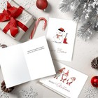 Christmas Cards With Envelopes   Stickers 24 Pack  8 Assorted Minimalist Designs