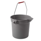 Rubbermaid Commercial Products 14 Qt Brute Heavy-duty  3 5 Gallon  Gray