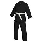 Martial Arts Karate Suit Adults Gis Uniform Bjj Gi Jiu Jitsu Suits Black   White