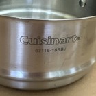Cuisinart Stainless Steel Steamer Strainer Insert W  Pot Side Handle 67116-18sbj