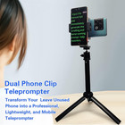 Teleprompter Iphone   Android  Double Phone Holder For Video Recording  Neewer T