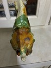 Vintage Chinese Tang-style Sancai Glazed Pottery Horse Figurine