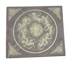 Vintage Genuine Incolay Stone Jewelry Trinket Box Large Hinged Top Cherubs