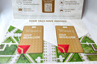 Set Of 2 - 2026 Delta Gold Medallion Bag Tags Luggage Travel Status  metal Tags 