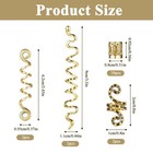 Gold Snake Hair Jewelry For Braids  Metal Dreadlock Beads Accessories For Wom   