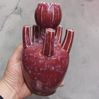 Nice Chinese Antique Collectable Art Hand Red Glaze Porcelain Vase