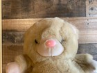 Walmart Plush Bear Vtg 11  Stuffed Teddy Chubby Big Head Cuddly Pink Nose Kids