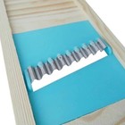 Stainless Steel Potato Grid Cutter  Wooden Handle French Fry   Vegetable Slicer