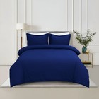 Luxury Navy Blue Quilt Cover Bedding Set Soft Duvet Cover Sets Twin Queen King