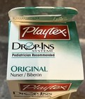 Playtex Drop Ins System Original Green Nurser Baby Bottle 4 Oz  Slow Flow Latex