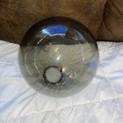 Vintage Mid Century Modern Smoked Glass Globe 36 Inches Around 4 Inch Fitter