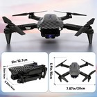 Drone 4k Hd Dual Camera Wifi Fpv Rc Foldable Quadcopter   1 2 4 Batteries