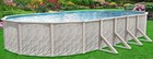 Scratch   Dent 12 X 24  X 52  Oval Above Ground Swimming Pool W  Liner   Skimmer
