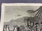Captain Cooks Landing At Erramanga In New Hebrides  vanuatu  1784 Antique Print