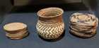 3 Nice Vintage Lidded Tarahumara Baskets Mexican Indigenous Native Folk Art