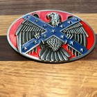  Western Usa American Patriotism Flag   Eagle Enameled Belt Buckle 3 85    X 2 3   