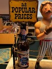 Vtg Original 1950s Pabst Blue Ribbon Boxer  Complete Boxing Ring  All Metal