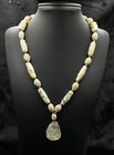 Wonderful Ancient Rare Iridescent Roman Glass With Great Patina Beaded Necklace
