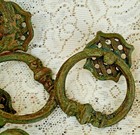 Rare  23 Antique Vintage Cast Brass  stanley Australia  Handles